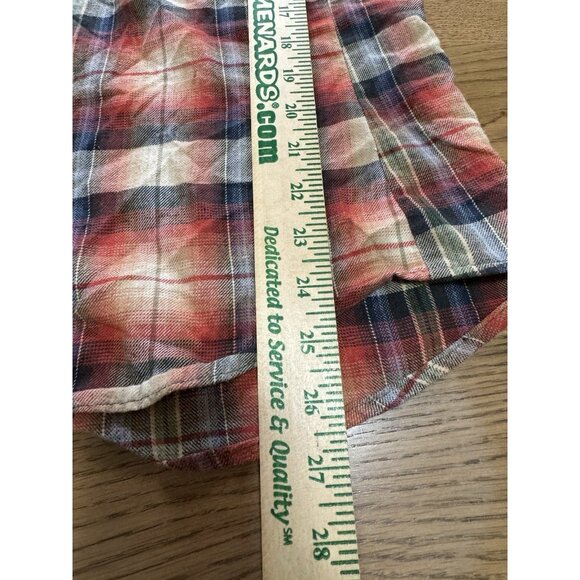 Mr Leggs Shirt Mens Small Plaid Flannel Pearl Snap USA 70s 80s Western VTG - Picture 6 of 11